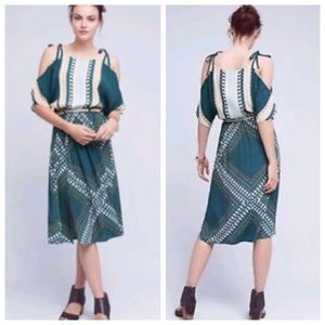 Anthropologie cold shoulder dress